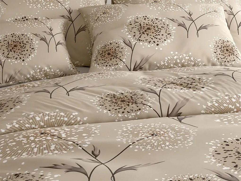 Lenjerie de pat din crepon PAMPELINO POLY maro deschis Dimensiune lenjerie de pat: 70 x 90 cm | 140 x 200 cm