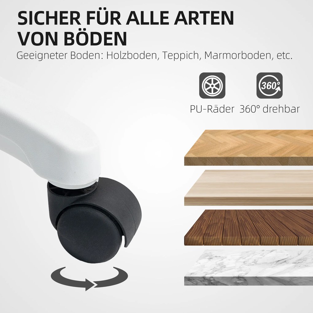 HOMCOM Scaun birou ergonomic cu spătar din plasă, reglabil pe înălțime, cotiere rabatabile, 5 roți, funcție balans, Gri | Aosom Romania