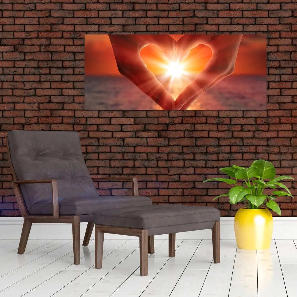 Tablou - Soare în inimă (120x50 cm)