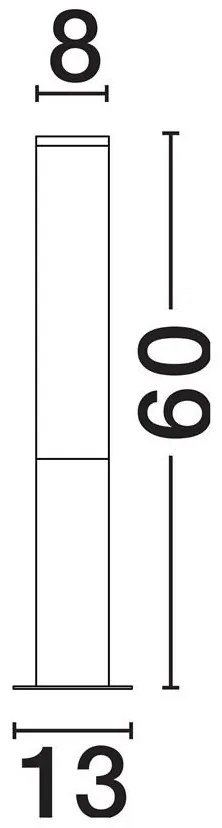 Stalp LED iluminat exterior modern IP54 TUBE H-60cm