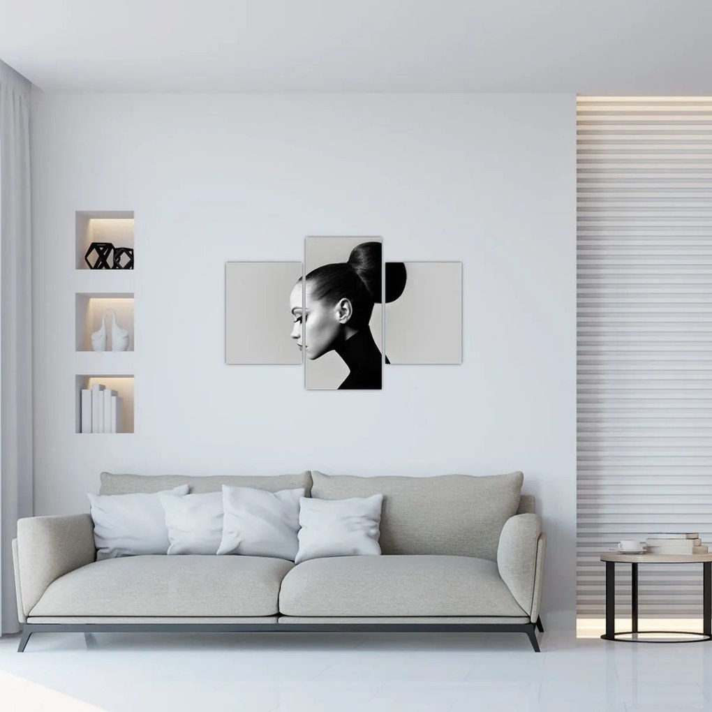 Tablou - Profilui femeii frumoase (90x60 cm)