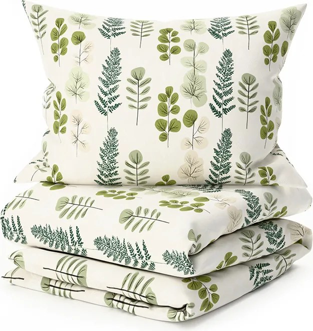 Lenjerie de pat din microfibra SCANDI NATURE verde Dimensiune lenjerie de pat: 70 x 90 cm | 140 x 200 cm