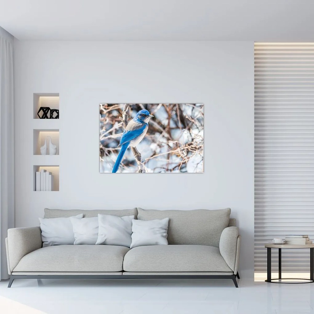 Tablou - Pasare de iarnă (90x60 cm)