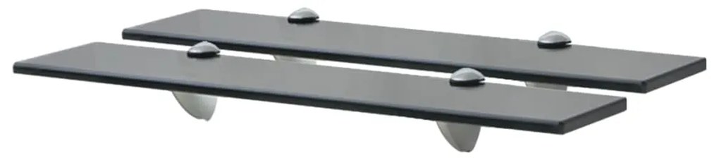 vidaXL Rafturi suspendate, 2 buc., 50 x 20 cm, sticlă, 8 mm