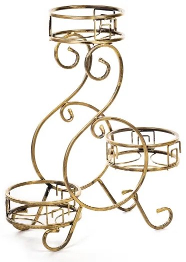 Suport de flori 64x60 cm auriu