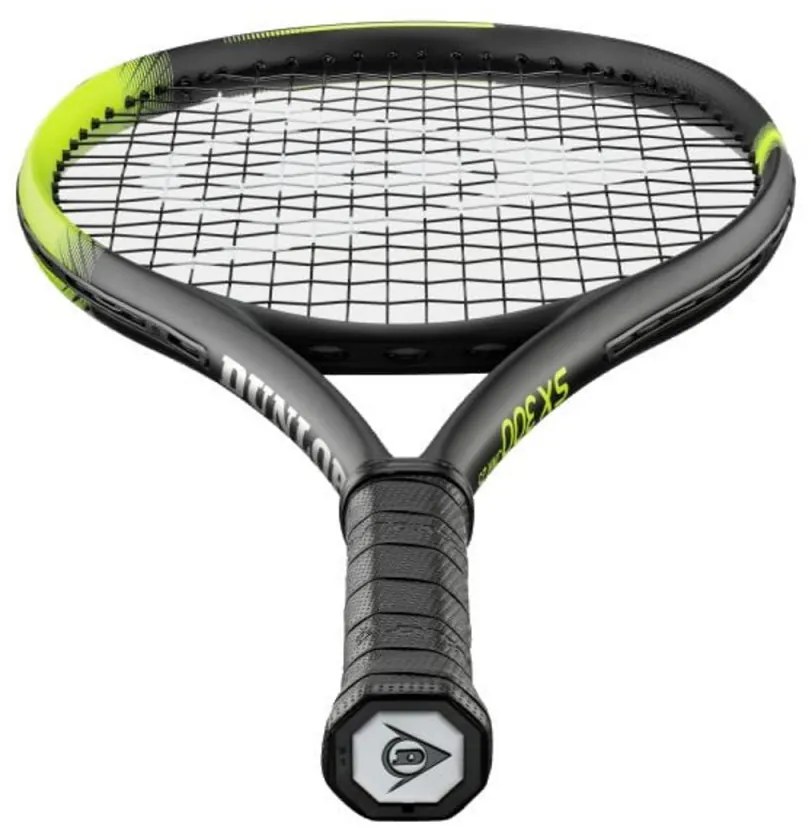 Racheta de tenis pentru copii Dunlop™ SX 300 Junior 25 PRO, Din aluminiu, Lungime 63.5 cm, 9-12 ani, Negru cu Verde