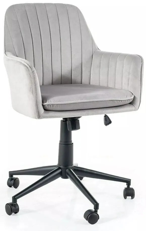 Scaun de birou Q-886 velvet gri deschis Blu03