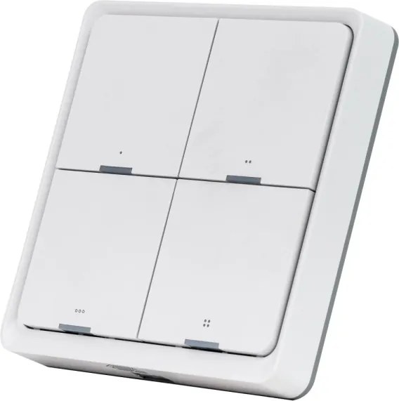 Retlux - Întrerupător inteligent cu 4 butoane 1xCR2430 alb