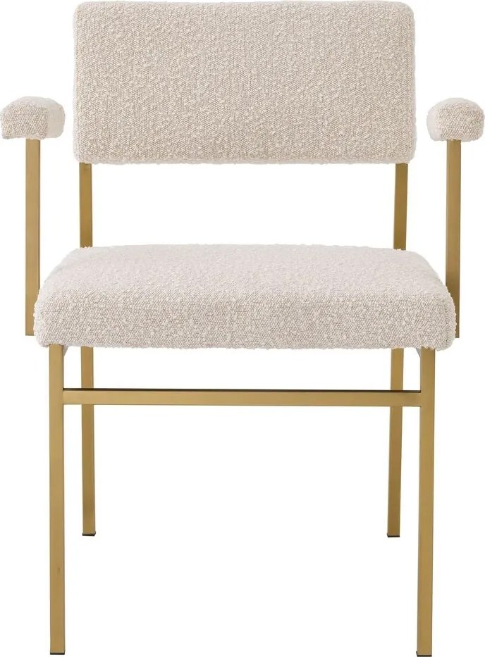 Scaun design LUX Dunmore boucle crem 114094 HZ