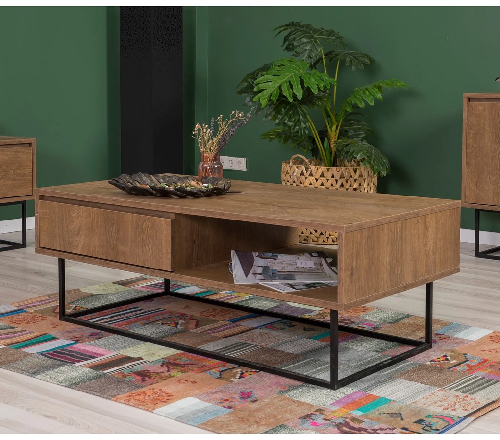 Mobilier living Lexuna 6 (Nuc + Negru). 1088977