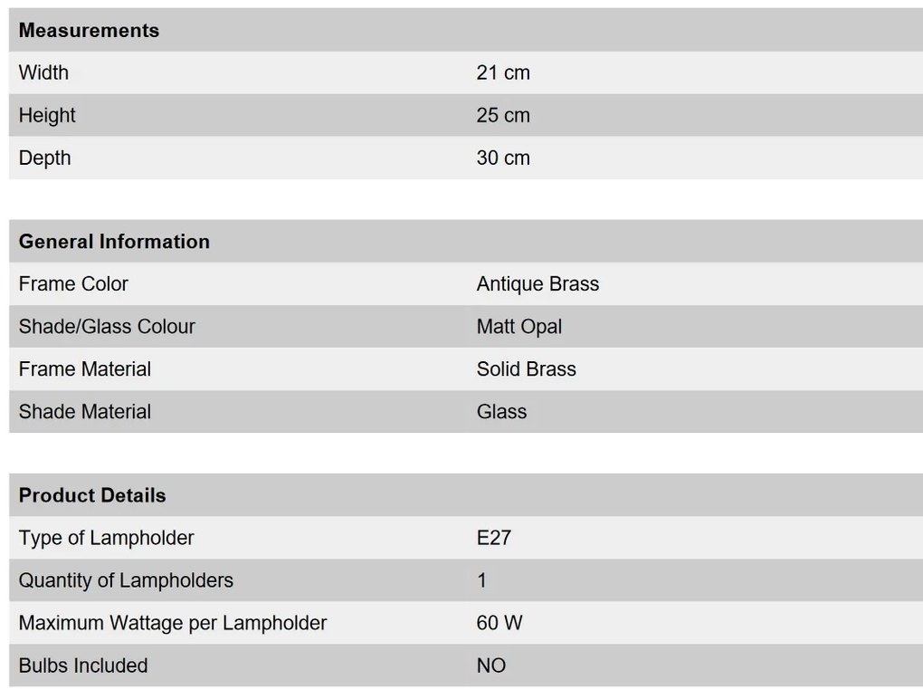 Aplica de perete clasica Landhaus alama satinata/ sticla opal mat