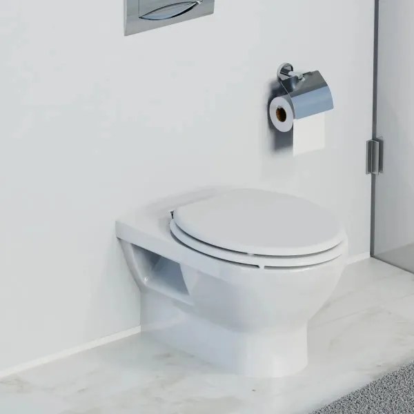 Schütte 84100-A - Capac WC cu închidere lentă SoftClose, din MDF, alb