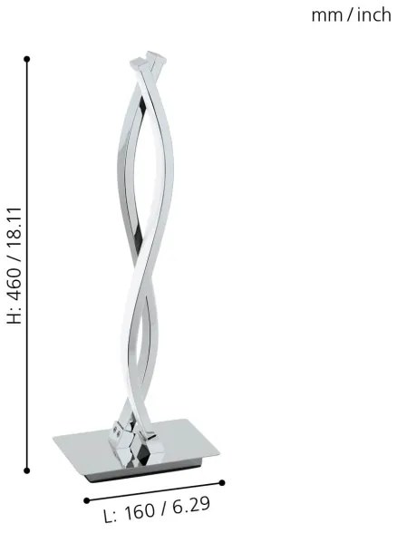 Eglo 96105 - Lampa de masa LED LASANA 2 2xLED/5W/230V