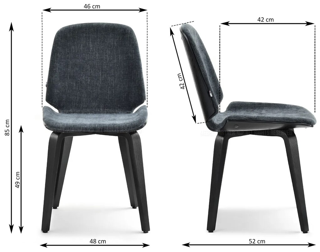 Scaun Vincez (grafit + stejar). 1111292
