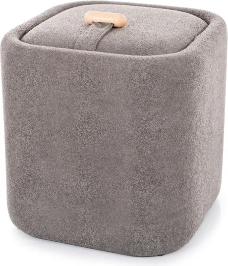 Taburet gri NAP cu spatiu de depozitare 37x37 cm