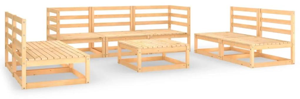 3075424 vidaXL Set mobilier de grădină, 8 piese, lemn masiv de pin