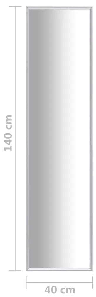 Oglinda, argintiu, 140x40 cm 1, Argintiu, 140 x 40 cm