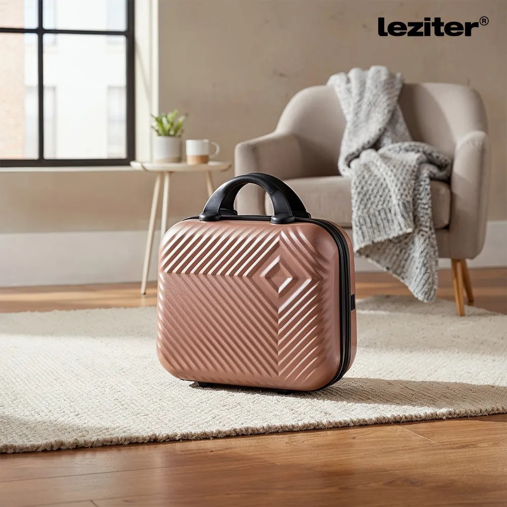 TraveLux Pro valiză manuală cu capac dur 28x36x16 cm aur roz