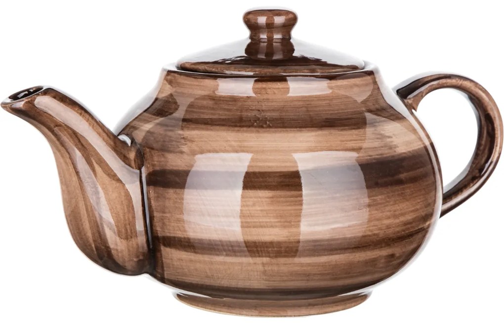 Ceainic de ceramică Banquet PALAS, 0,9 l, maro