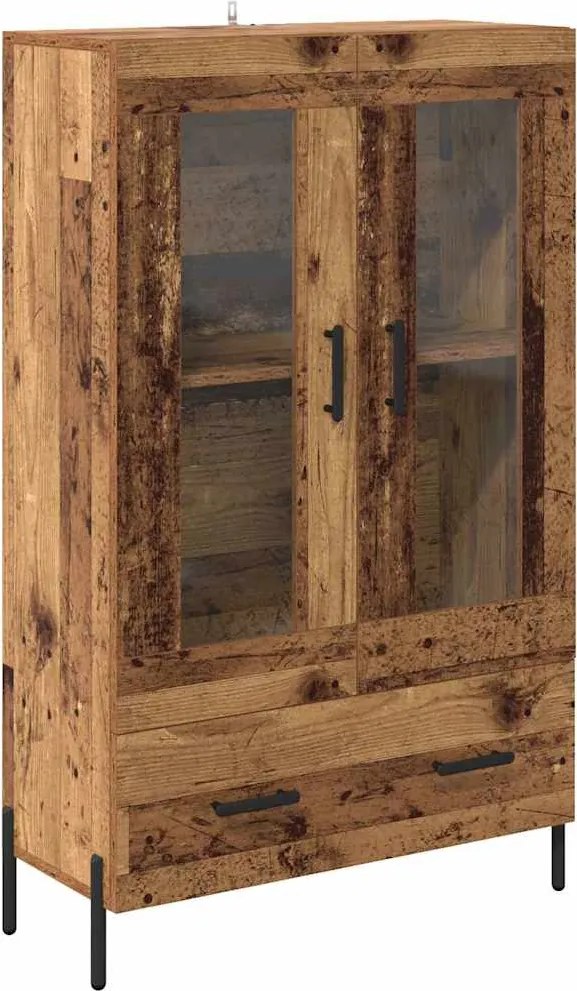 vidaXL Bufet Corona Lemn Vechi 69,5 x 31 x 115 cm Lemn compozit