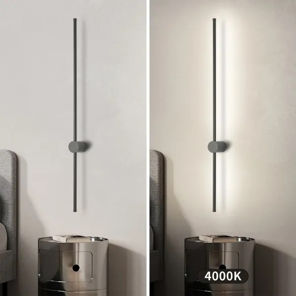 Brilagi - Aplica de perete pentru exterior AURA LED/20W/230V 4000K IP54 antracit