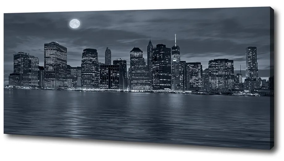 Print pe canvas New york, pe timp de noapte
