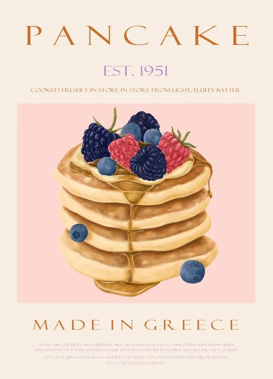 Ilustrație Pancakes Est. 1951, Rikke Londager Boisen