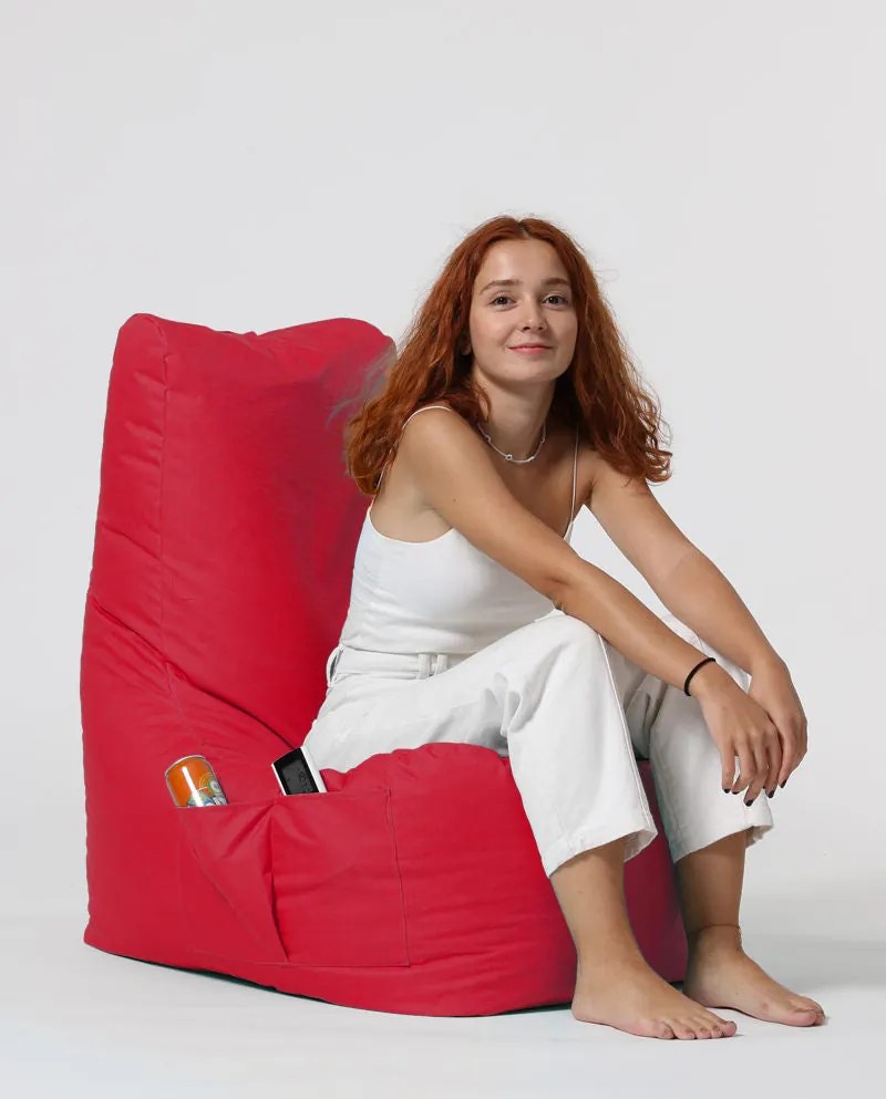 Fotoliu puf pentru grădină Diamond - Red