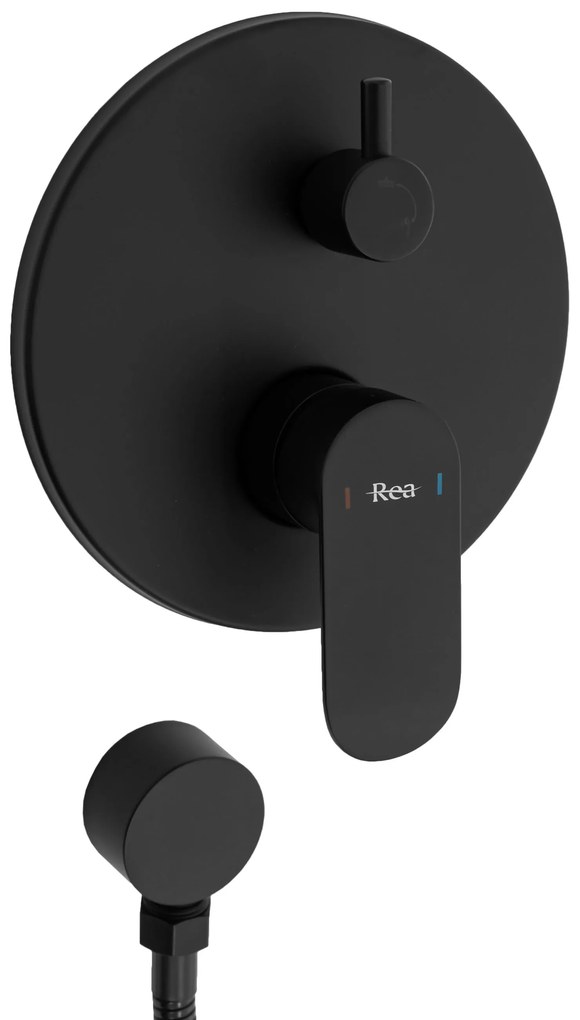 Set de duș incastrat Rea HYPER Negru Mat BOX