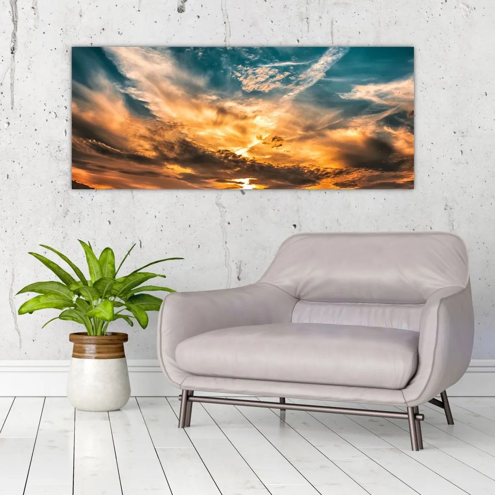 Tablou cu nori (120x50 cm)