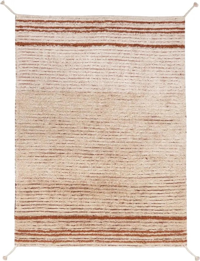 Covor cărămiziu din bumbac 170x240 cm Twin Toffee – Lorena Canals