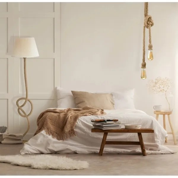 Lustră LED pe cablu ROPE 2xE27/10W/230V