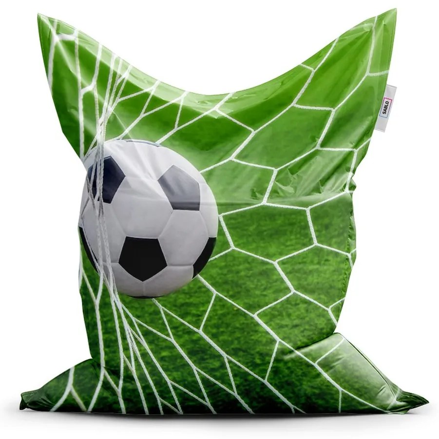 Sac de șezut Classic minge de fotbal în poartă - pentru copii, verde