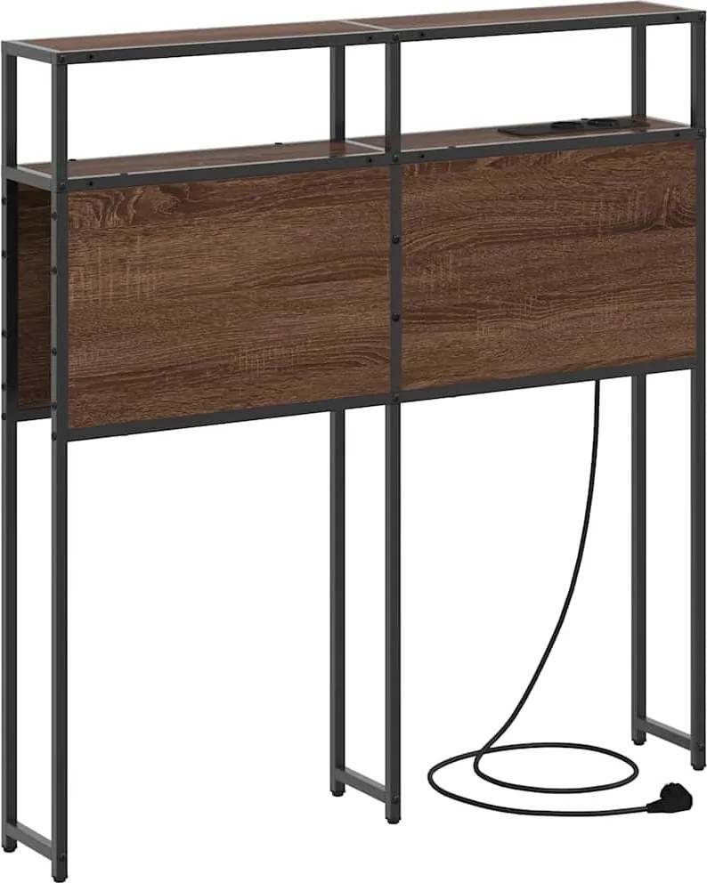 vidaXL Tăblie de depozitare cu raft Stejar brun 100 cm Lemn compozit