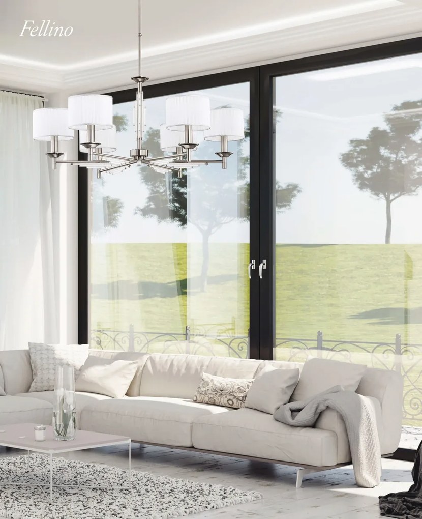 Candelabru 6 brate realizat manual Fellino