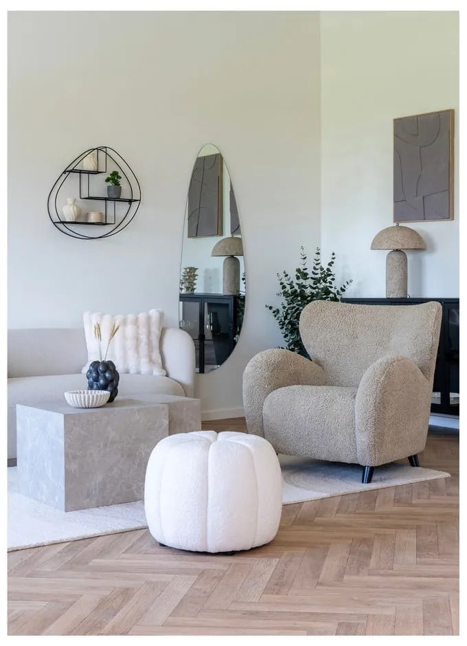 Veioză crem (înălțime 49,5 cm) Astley – House Nordic