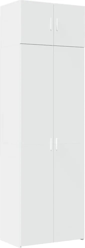 vidaXL Dulap de depozitare, alb, 70x42,5x225 cm, lemn prelucrat