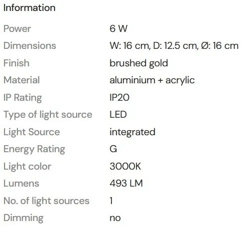 Aplica de perete LED design decorativ Lipari
