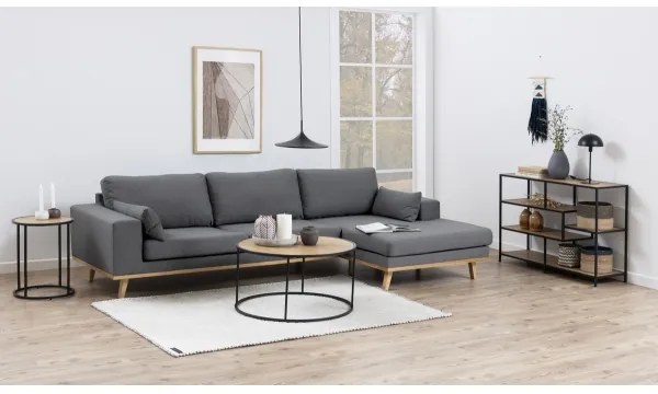 Bibliotecă SARON stejar/negru