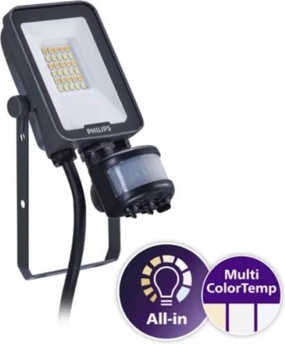 Philips-LED Reflector cu senzor LEDINAIRE ALL-IN LED/10W/230V 3000/4000/6500K IP65