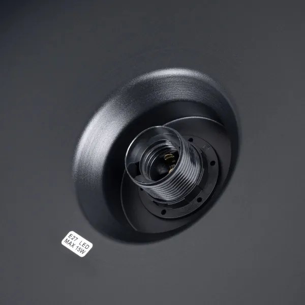 Lustră pe cablu Sollux SL.1703 BILO 1xE27/15W/230V d. 35 cm negru