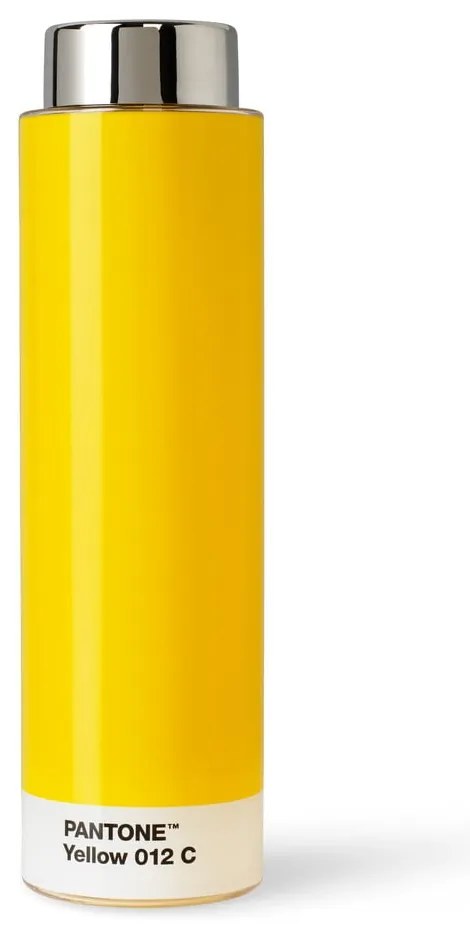 Sticlă galbenă de călătorie din tritan 500 ml Yellow 012 – Pantone