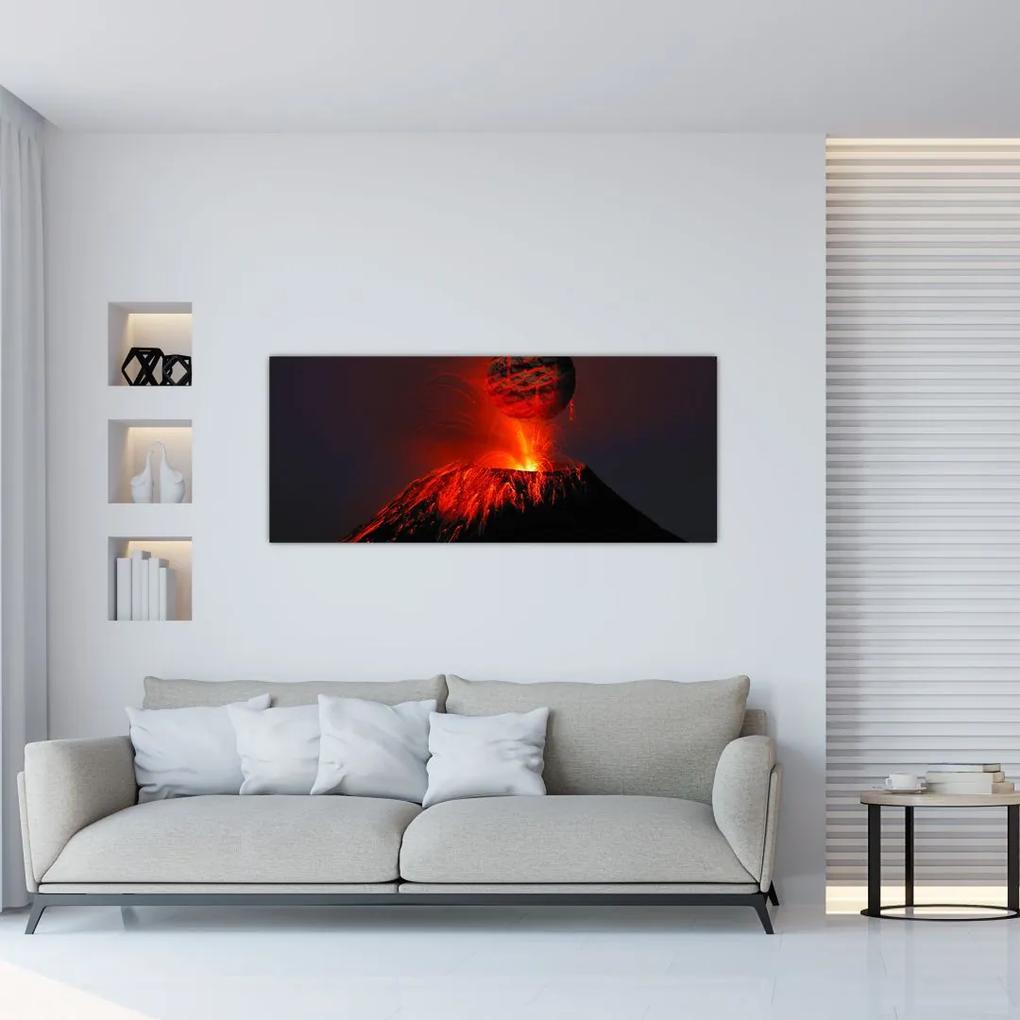 Tablou cu vulcan (120x50 cm), în 40 de alte dimensiuni noi