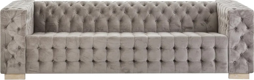 Canapea capitonata design clasic, cu tapiterie din catifea, Luzy 21710 VH