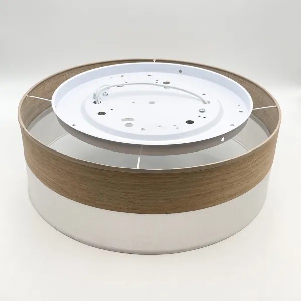 Plafonieră SIRJA WOOD 2xE27/15W/230V d. 45 cm alb/stejar