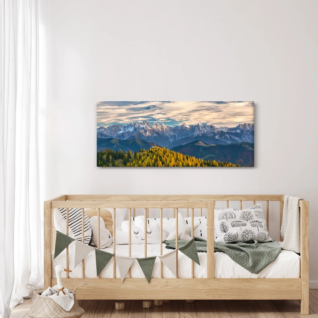Tablou - panorama montană (120x50 cm)