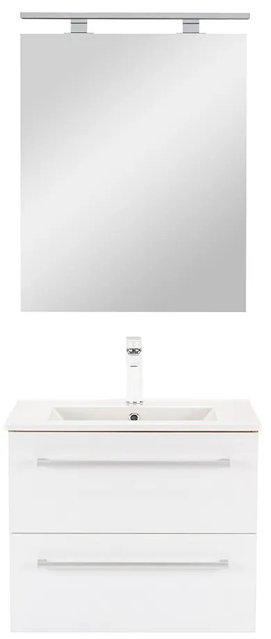 Mobilier complet de baie Vario Clam 60 stejar-alb