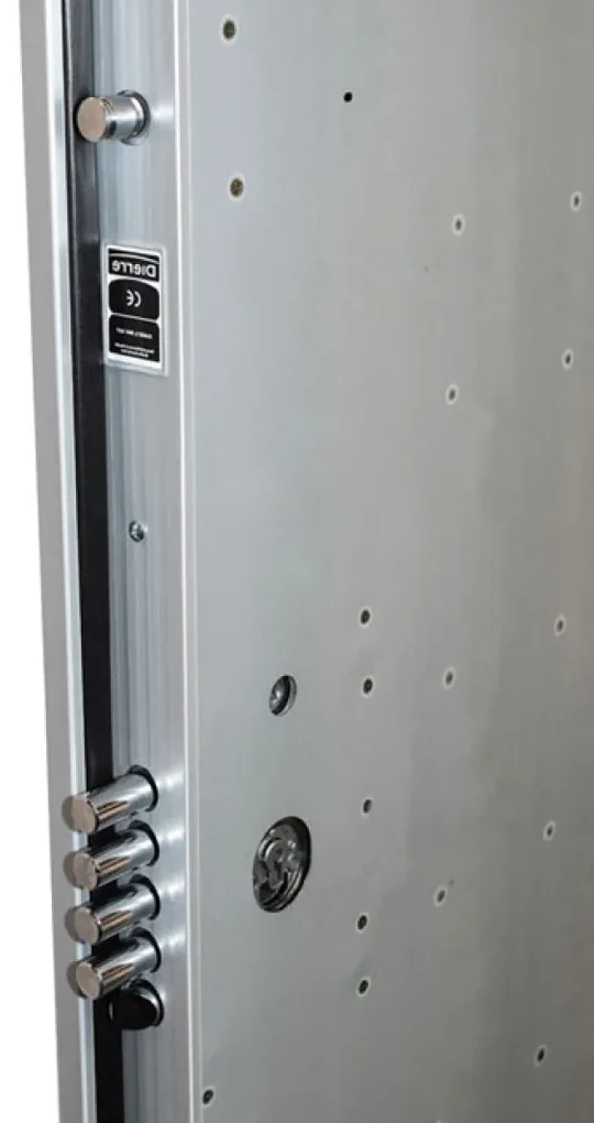 Usa metalica de intrare in apartament antiefractie - Dierre SPARTA 8 + Contratoc ST, Usa Alb + Toc Alb, 1.5 mm