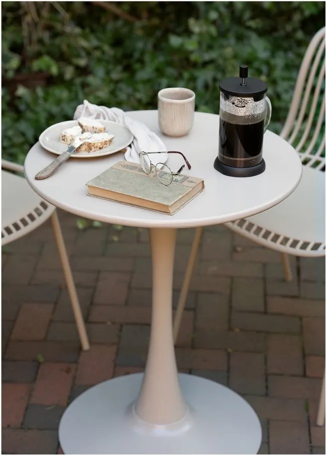 Masă de grădină rotundă din metal ø 60 cm Meira – House Nordic