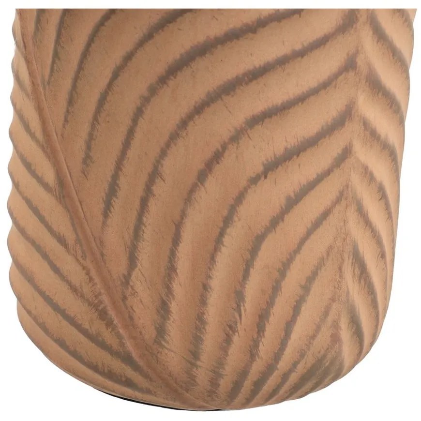 Veioză cărămizie/crem cu abajur textil (înălțime 39 cm) – Casa Selección